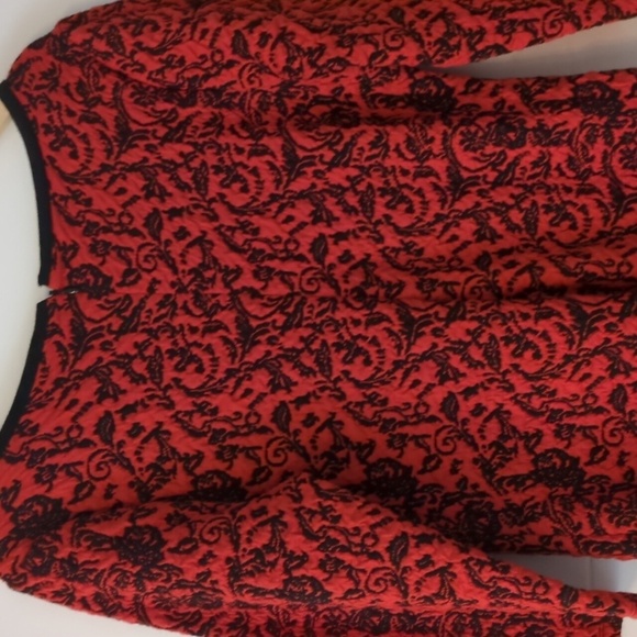 Anthropology x Tracy Reece vneck textured stretchy bodycone Christmas midi dress - Picture 6 of 7